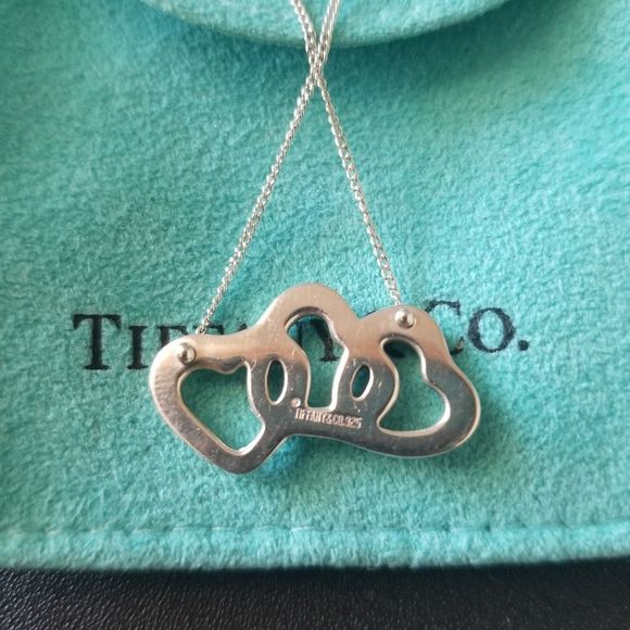 Tiffany & Co. Three Hearts Pendant Necklace - Picture 4 of 9
